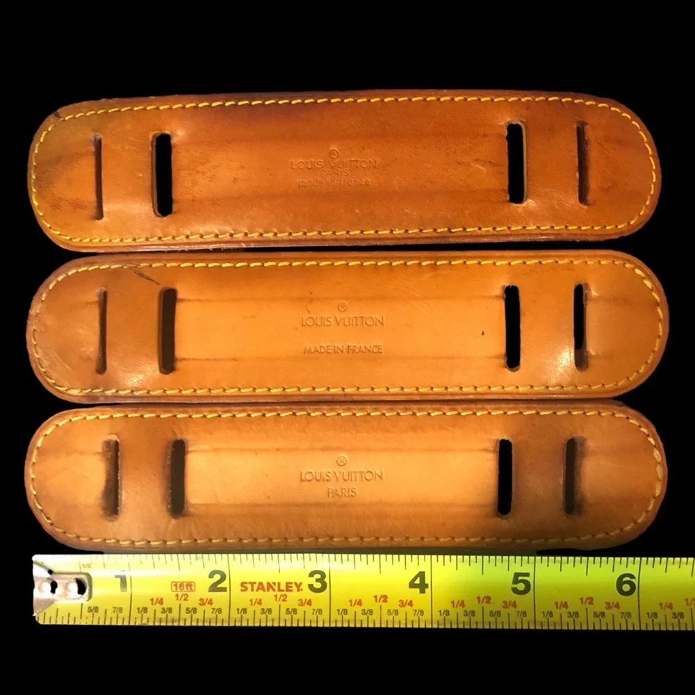 LOUIS VUITTON Vachetta Leather Strap Shoulder Pad in Tan 1 per Order